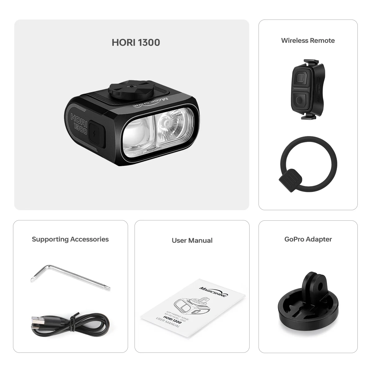 HORI 1300 DUAL MOUNTED BIKE LIGHT - Image 8