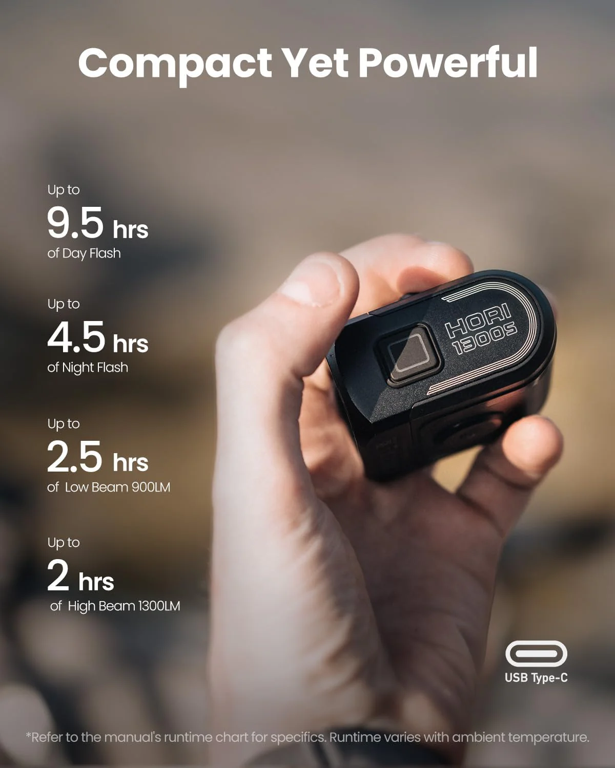 HORI 1300S DUO OPTICS SYSTEM BIKE LIGHT - Image 8