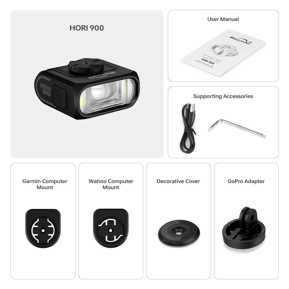 HORI 900 DUAL MOUNTED BIKE LIGHT - Image 8